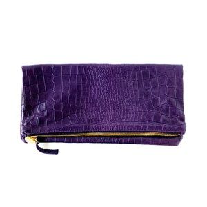 Claire Vivier Leather Foldover Clutch